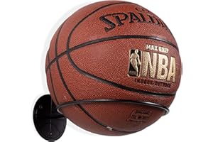 Wallniture Sporta Wall Mounted Ball Storage Sports Ball Holder Rack Display Storage Steel (Black)