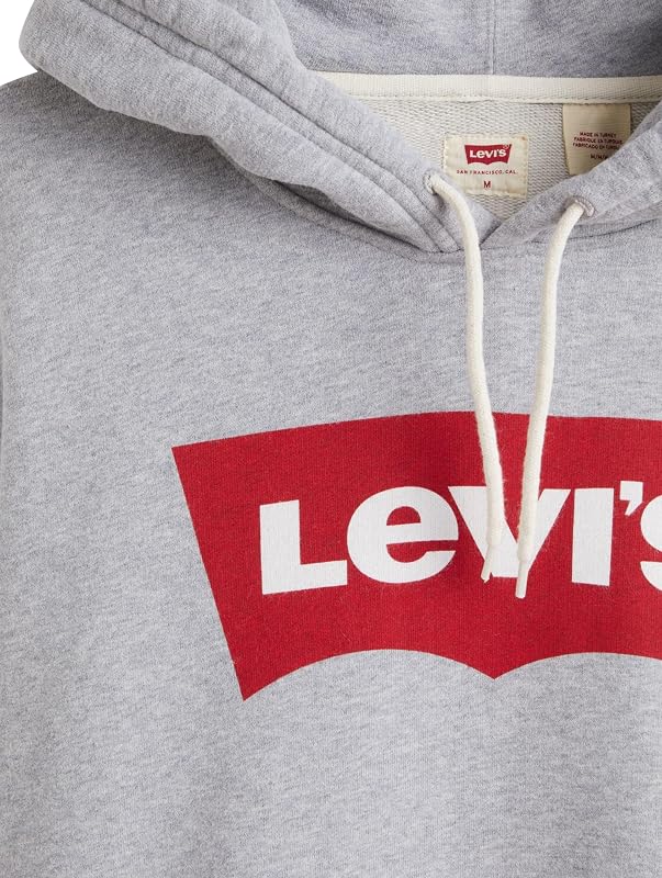 Hoodie Herren, Logo Two Color Heather Gray, M