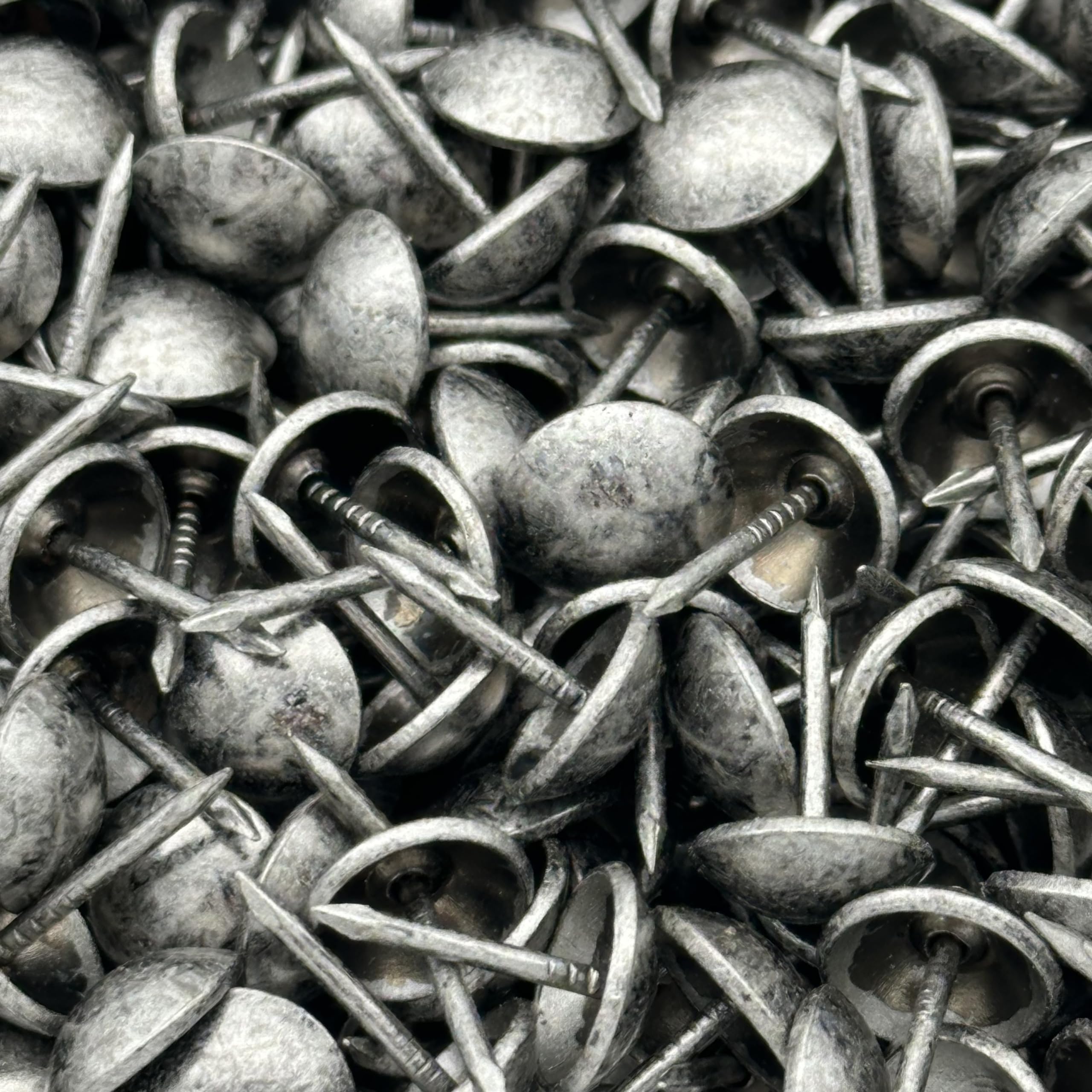 Decotacks, 1000 Pcs Upholstery Nails, (7/16in) 11mm x 1000 PCS [Antique Pewter] DX0511APW1000