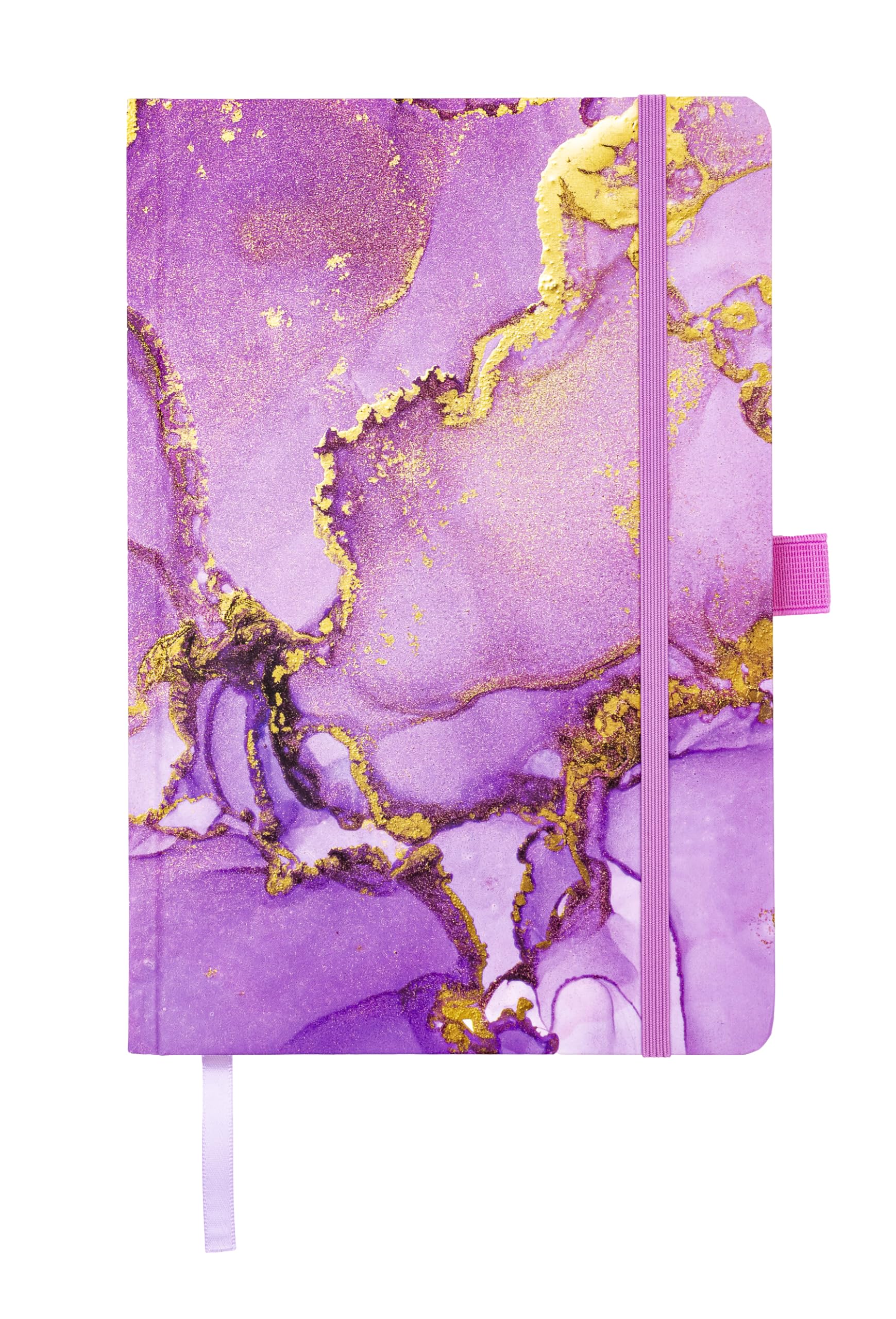 K3T Notebook A5 Purple Marble Dotted 192 Pages Art.No. 63115