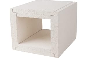 All About Steel - Insulating Fire Bricks for Blacksmith, Forges, Heating Ovens, Kilns and Fire Places CNC Corner Cuts 11.8 * 9 * 1.6 Inch 4 Pack