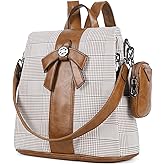 ZOCAI Backpack Purse for Women Fashion Backpack Purses PU Leather Daypacks Anti-Theft Shoulder Bag Satchel Purse