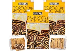 DARIOUS DATE COOKIE Darious Snack Co VEGAN and PALEO Moroccan Spice Date Swirls for Delicious BreakFast, Slightly Sweet And Savory Snacks, All Natural Ingredients, Holiday Food Gifts, 3 Pack - 6 oz Each Bag