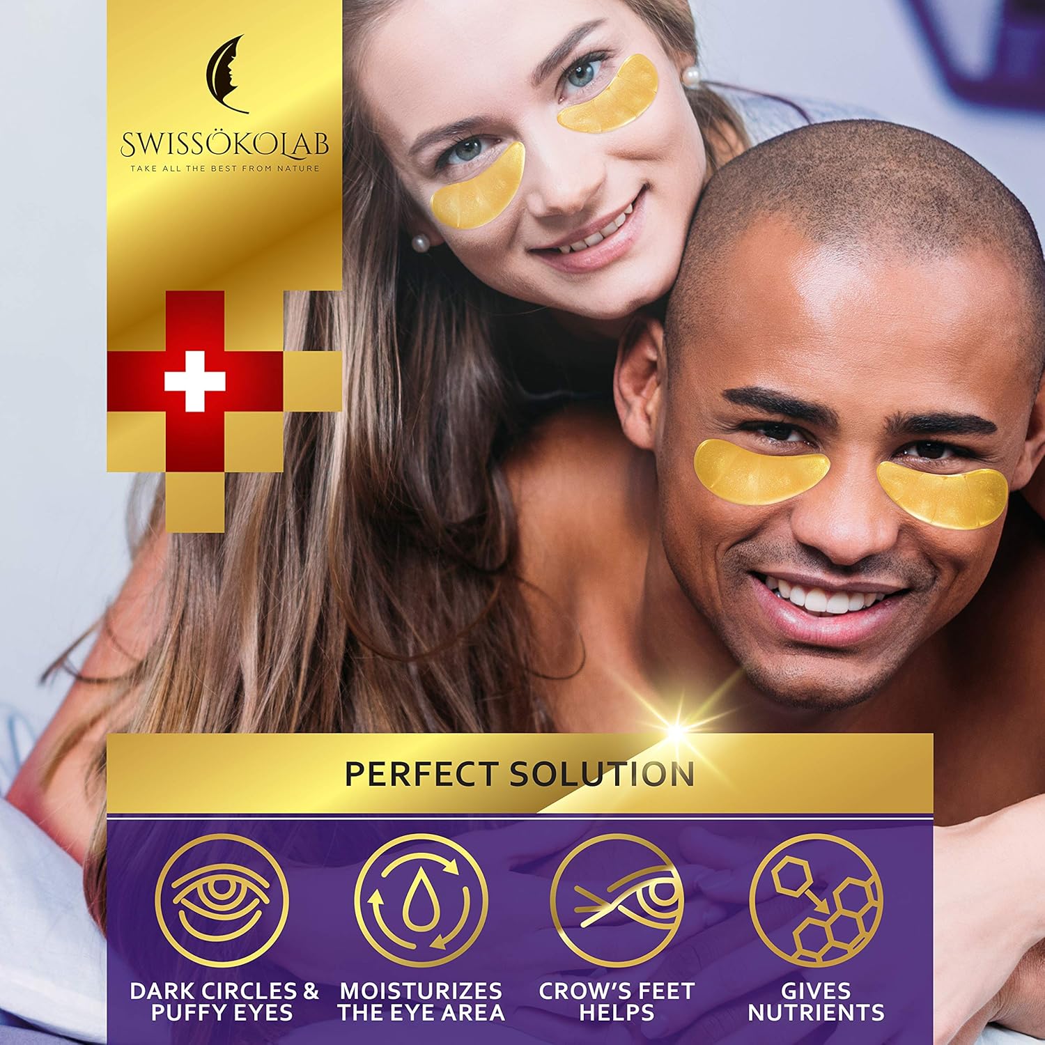 Under Eye Patches For Puffy Eyes 24k Gold Eye Mask For Dark Circles And Puffiness Collagen Eye Gel Pads Moisturizing & Reducing Wrinkles Anti-Aging Hyaluronic Acid : Beauty
