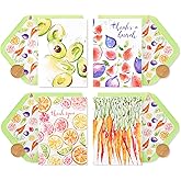Papyrus Thank You Cards with Envelopes, Fruits and Vegetables (20-Count)