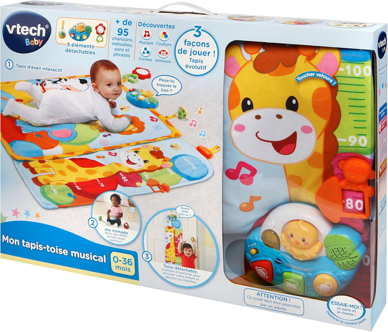 Vtech Tapis Toise Musical Amazon Fr Bebes Puericulture