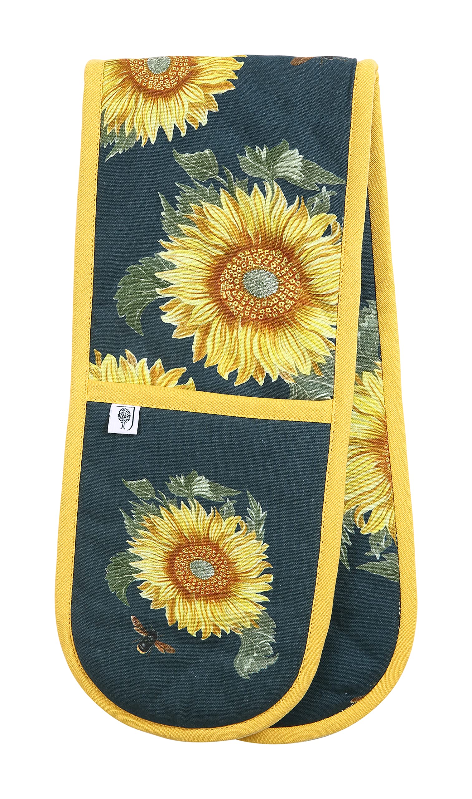 RHS Sunflower Double Oven Gloves, Navy