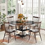 Tribesigns 47 inch Round Dining Table for 4, Wood