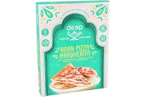 DEEP INDIAN KITCHEN Tandoor Chef, Pizza Naan Margherita, 7.8 Ounce
