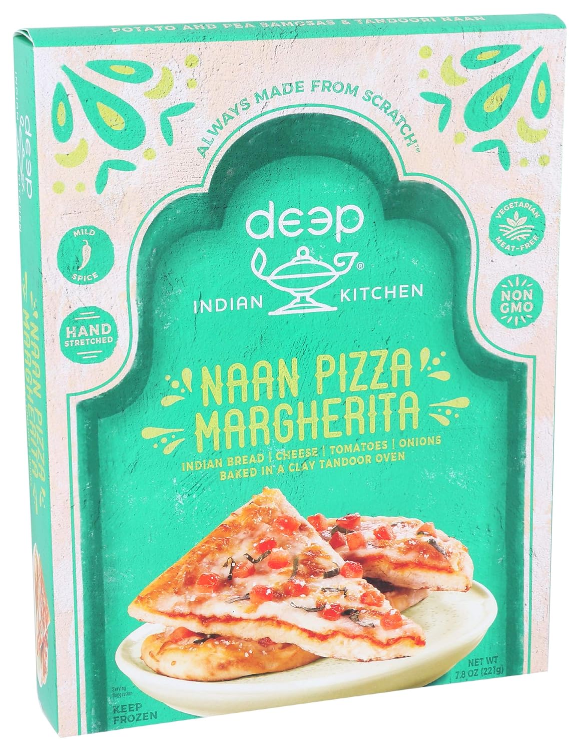 Deep Indian Kitchen, The Original Naan Pizza, Margherita