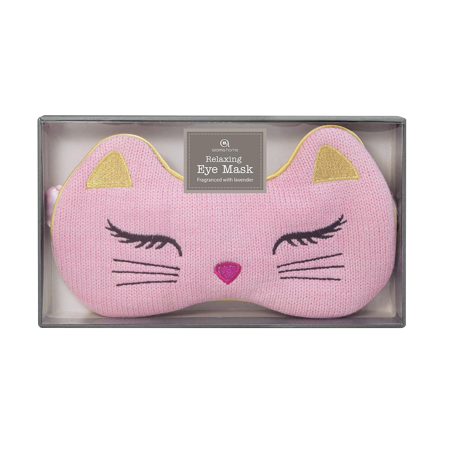 Aroma Home Knitted Cat Eye Mask Amazon.co.uk Health & Personal Care