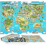 1000 Piece Puzzle - World Map Adult Puzzles Retro