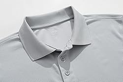 KAOKLRNI Men's Quick-Dry Active Polo Shirts Short