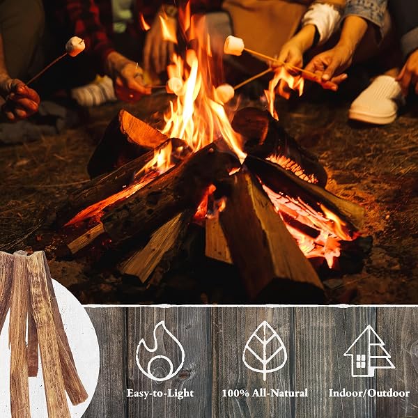 FATWOOD FIRE STARTER STICKS 10LB BOX – INDOOR OR OUTDOOR 100% ALL NATURAL PINE FIRE STARTERS FOR CAMPFIRES, FIREPLACE, FIREPIT, WOOD STOVE, OR BBQ GRILL – KINDLING WOOD FIREWOOD LIGHTER BY PURE GARDEN