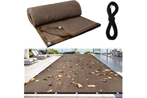 LUCKIPLUS Pool Leaf Net Cover with Gromments and Ropes, 20 x 40 FT Mesh Pool Covers for Inground/Above Ground Swimming Pools, Keep Leaves Out of Your Pool, Tear Resistant, UV Resistant, Reatherproof