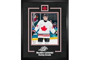 Macklin Celebrini Replica Signature Frame - Hockey Canada 2026 National Team Action Photo | 16x20 Framed Collectible | Hockey