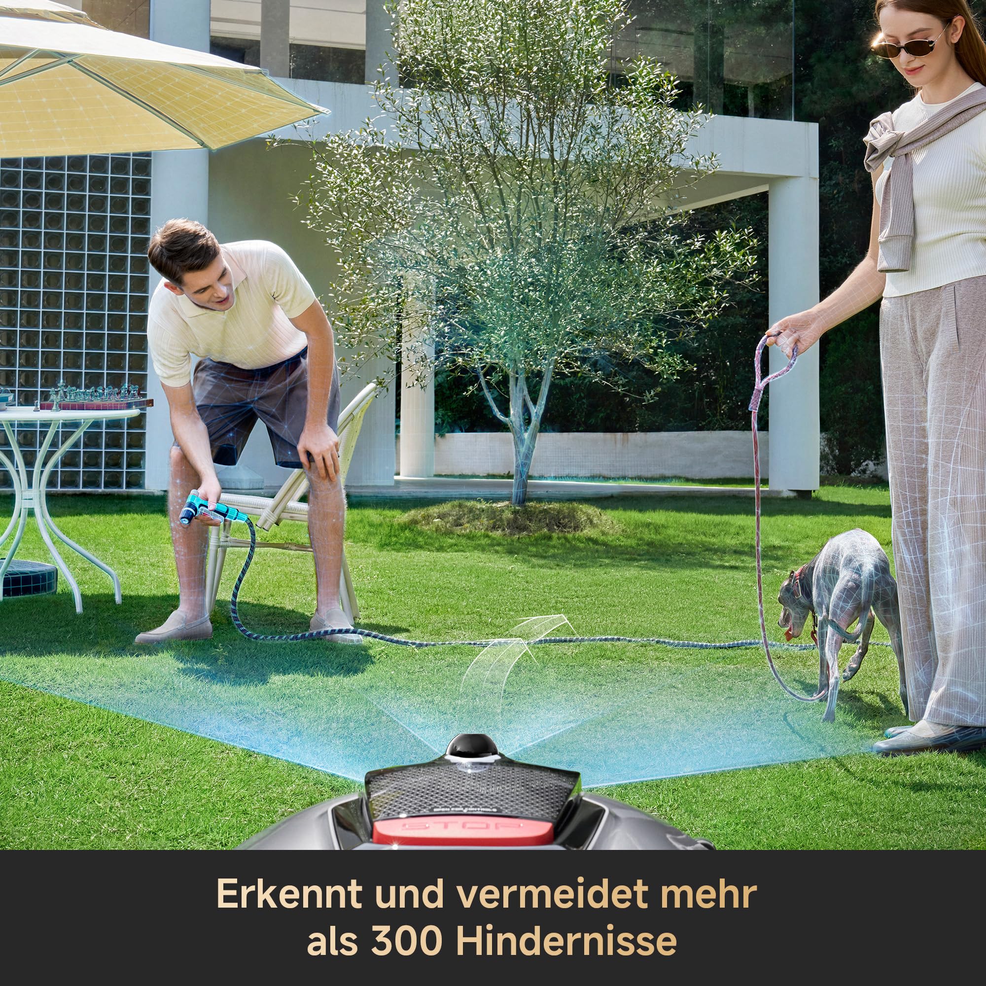 DREAME A3 AWD Pro 3500 Robot-Rasenmäher, für 3500 m², 4WD-Nabenmotoren, ohne RTK, 360° 3D-LiDAR & KI-Vision, Steigfähigkeit bis zu 80% (38,7°), EdgeMaster 2.0: ＜ 4 cm Kantenpräzision 9
