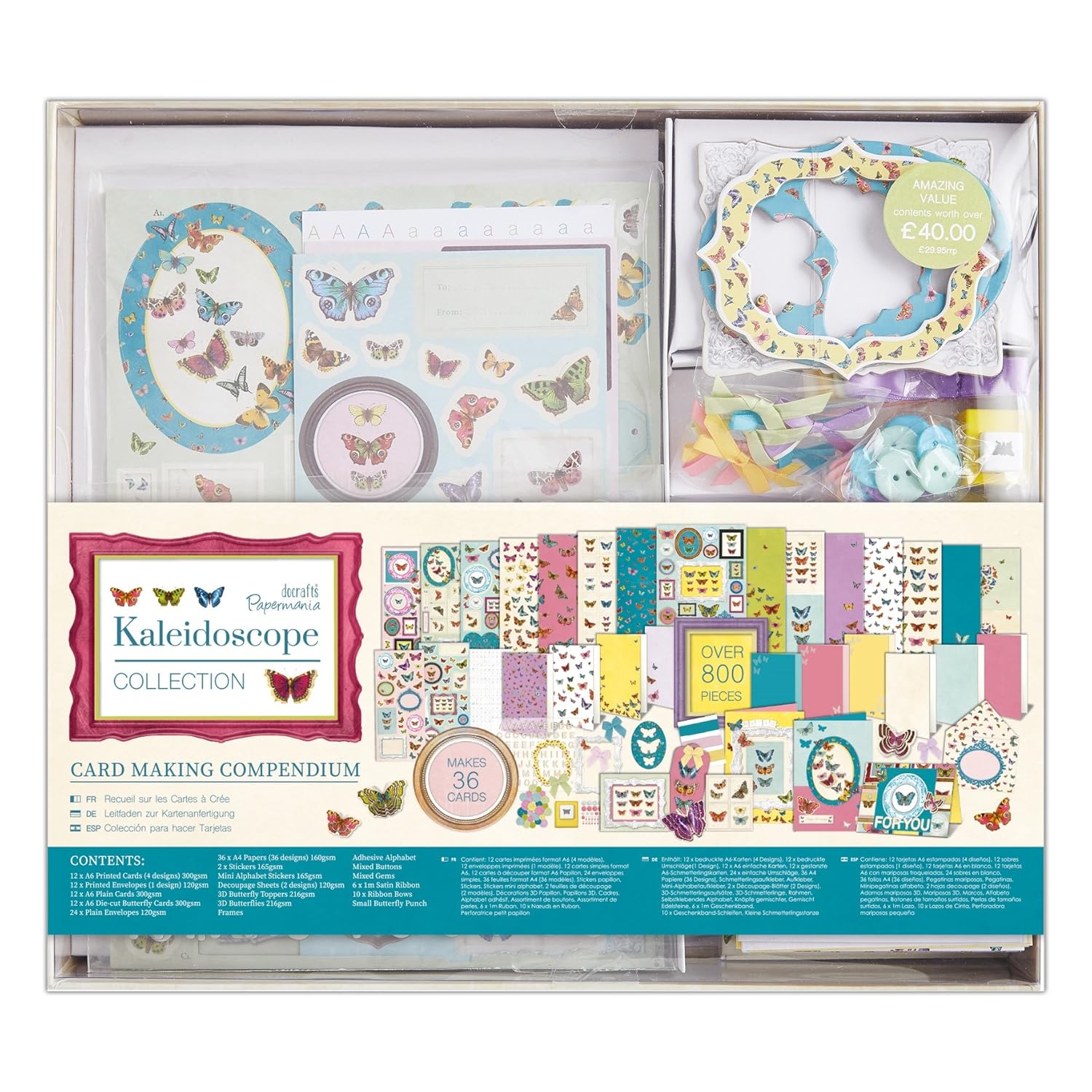 Do Craft Card Making Decoupage Kit Kaleidoscope Butterfly Amazon.co.uk Office Products