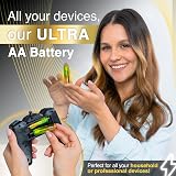 GP AA Batteries Ultra Alkaline 80 Pack 10 Year Shelf Life LR06 MN1500 view 2