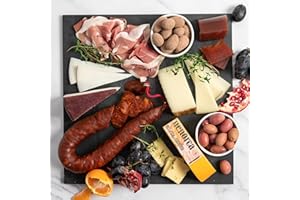 igourmet The Best of Spain Assortment - Includes: Gourmet Spanish Ham, Manchego Cheese, Drunken Goat Cheese, Mahon Cheese, Spanish Olives, Chocolates, Chorizo, and Quince Paste (Membrillo)
