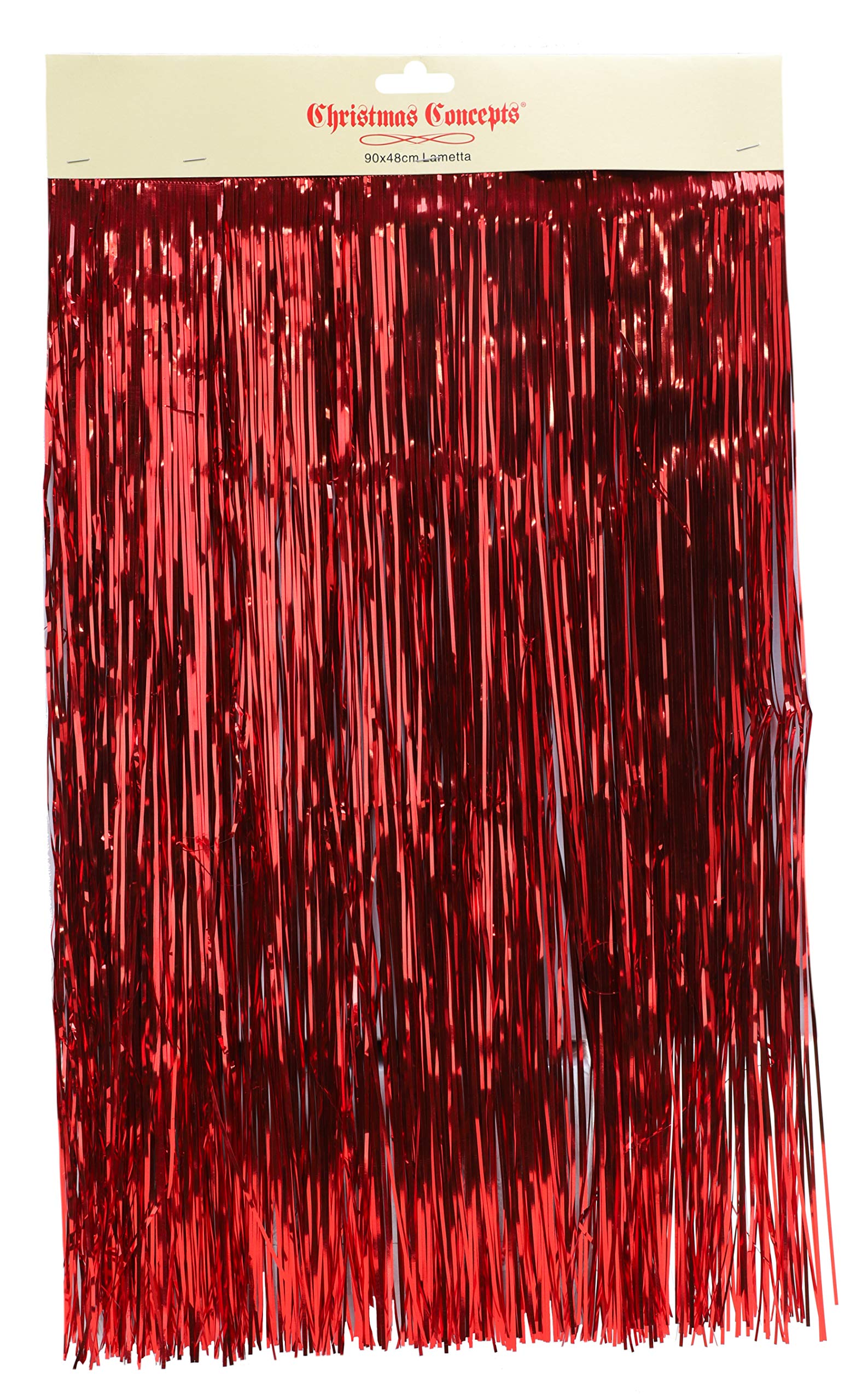 Christmas Concepts® Shiny Lametta - Christmas Tree Decorations (Red)