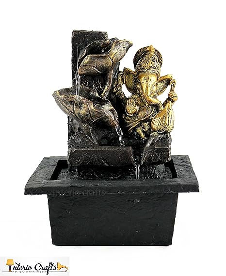 Interio Crafts Lord Ganesha Indoor Fountain Table Top