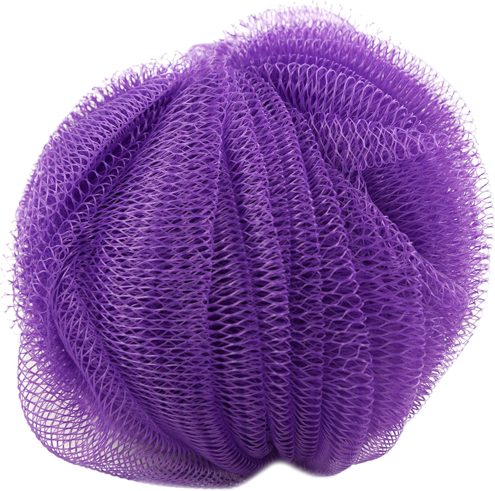 Purely Me Bath Shower Puff Sponge, Purple, 3-Pack