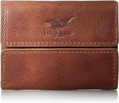Amazon ウィリスアンドガイガー 三つ折財布 メンズ コンパクト 1万円札ジャストサイズ カード3枚 Mj5952 ブラウン Wills Geiger ウィリスアンドガイガー 財布