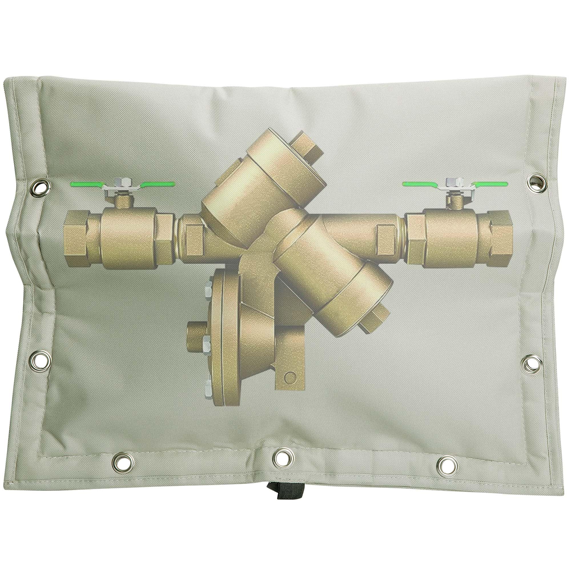 Photo 1 of 20 x 16 Inch Backflow Preventer Insulation Cover- 3 Way Opening Winter Pipe Insulation Sprinkler Valve Cover (5°F)- Waterproof Water Well Pump Covers for Outside Freeze Protection