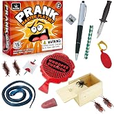 wookidel Prank Kit, 25 PCS Prank Stuff for Kids | Pranks Kit for Kids Adults, Cool Funny Prank Gifts for April Fools Pranks, Birthday, Christmas, Halloween