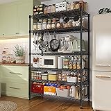 REIBII 71"H Storage Shelves 6 Tier Wire Shelving Unit 1200LBS Metal Shelves for Storage Shelf Adjustable Shelving Units and S