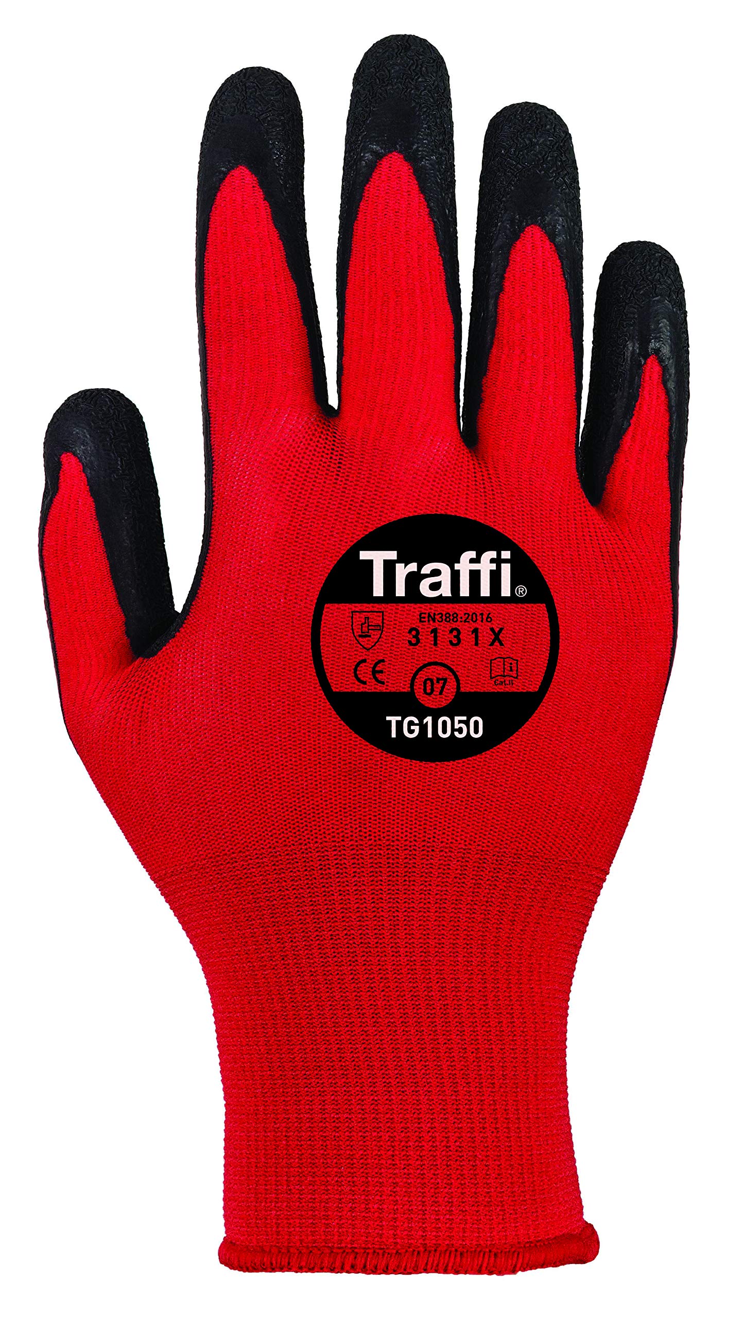 TraffiGlove TG1050 Centric 1 Cut Level 1 Red Safety Gloves XL Size 10 (Pack of 10)