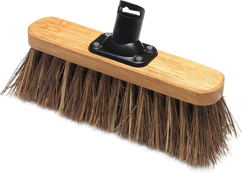 Addis 513874 265mm Stiff Broom Head Varnished Bassine/Cane Bristles