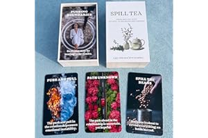 GZXINKE Spill Tea Oracle Deck, Relationships Oracle Cards, Life Oracle Deck, Oracle Cards Deck for Beginners, Uncover Hidden Truths and Life Relationships