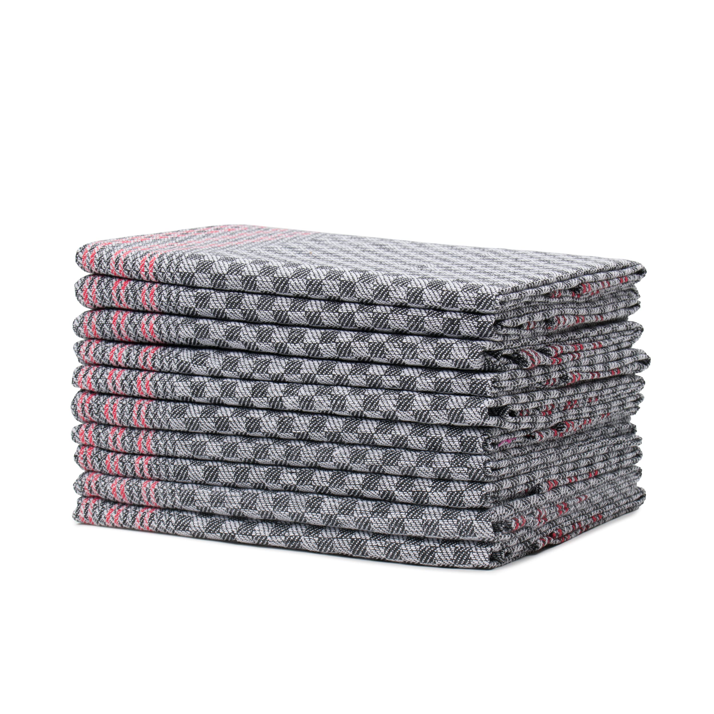 Amago - 100 Percent Cotton All-Purpose Cloths (Pack of 10), 50 x 100 cm - Anthracite