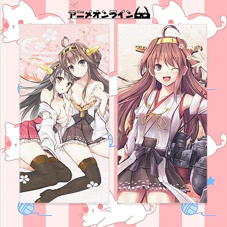 Amazon Co Jp Animeonline バスタオル 艦隊これくしょん 艦これ 金剛 こんごう 両面印刷 タオル かわいい アニメ 漫画 フェイスタオル ビーチタオル スポーツタオル 肌触り抜群 抗菌防臭 吸水速乾 軽量 家庭用 カスタム可能 約70cmx35cm ホビー