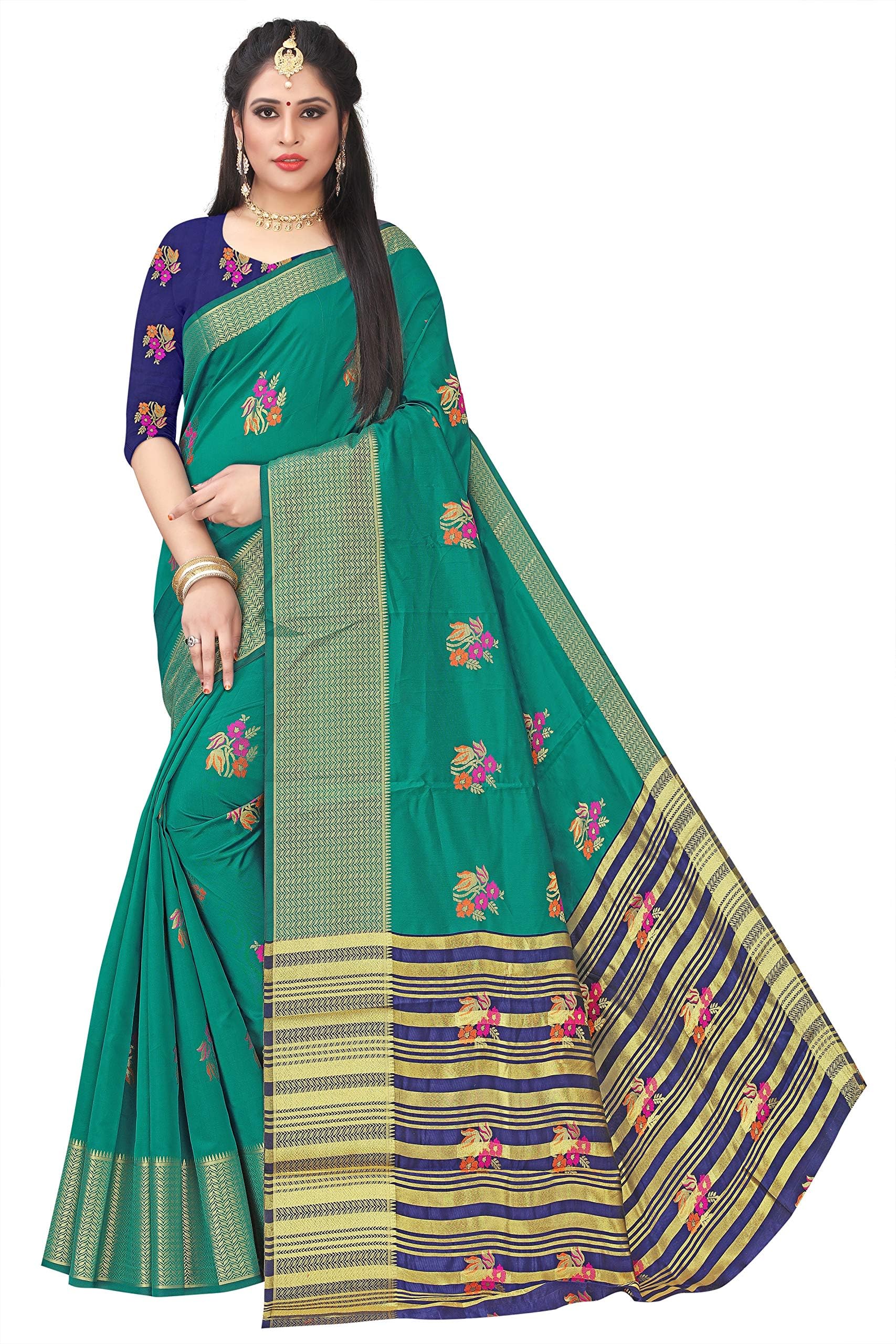 Kanjeevaram Banarasi patola style silk sarees for women
