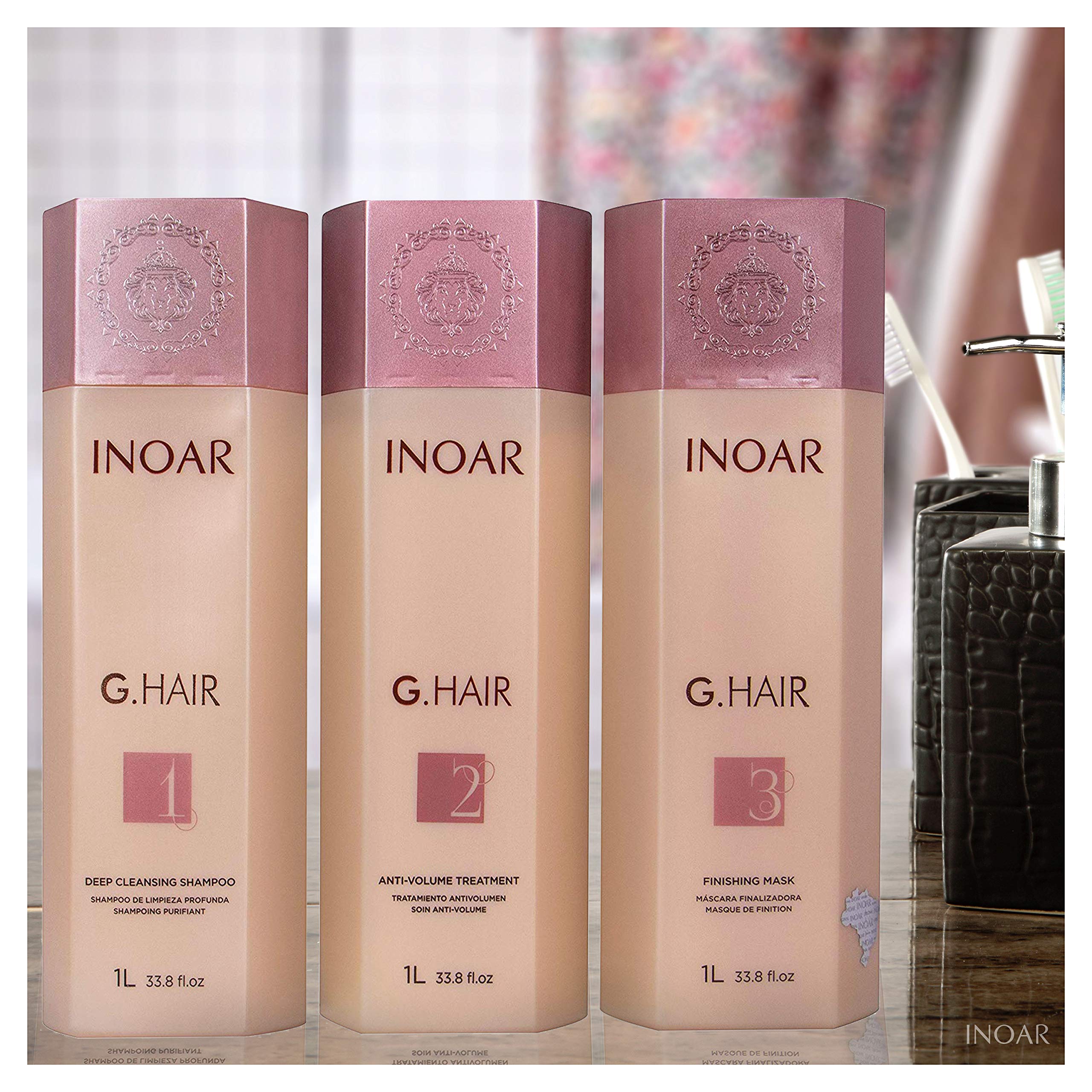 INOAR PROFESSIONAL GHair Keratin Smoothing System with Deep