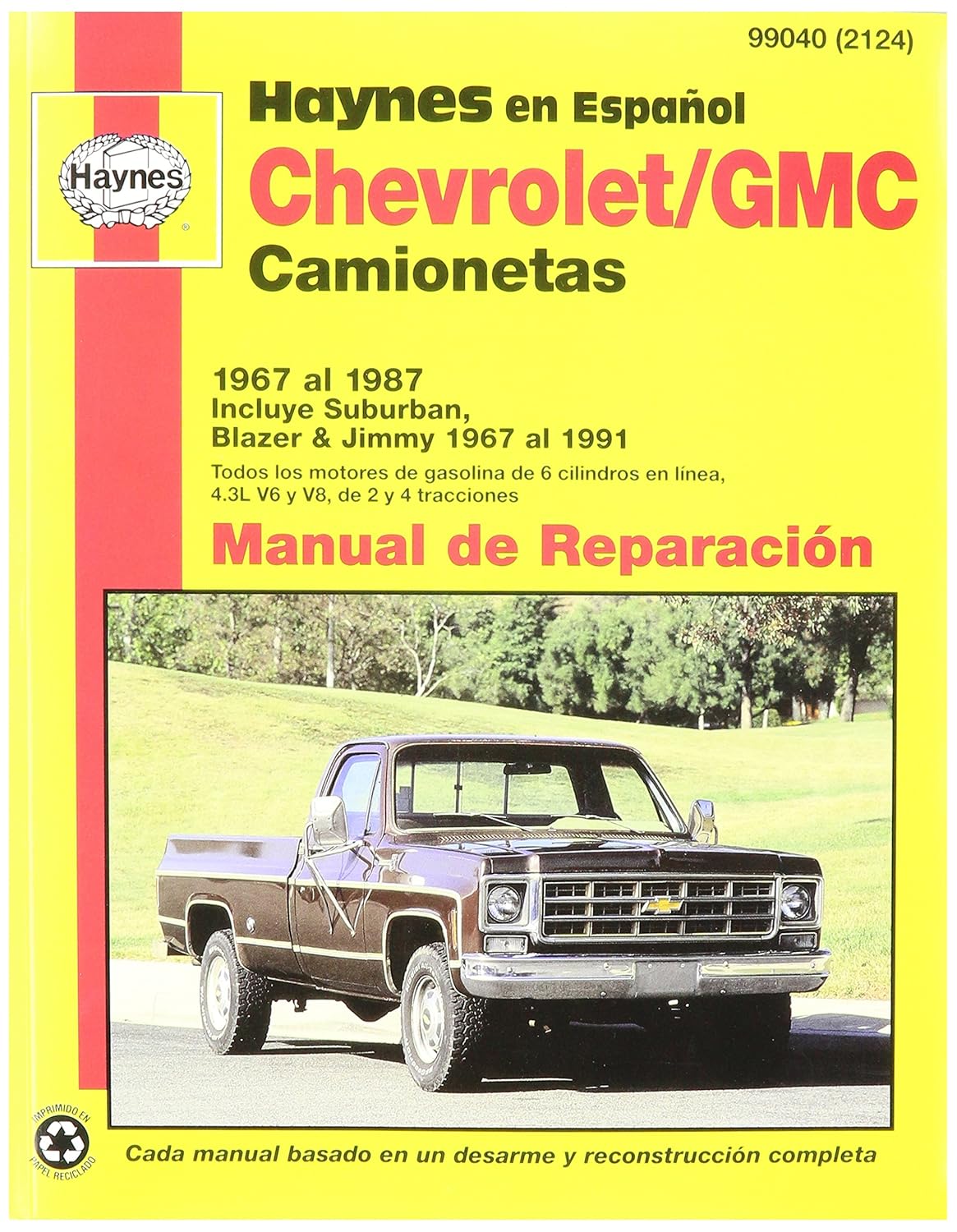 Amazon.com: Haynes Chevrolet/GMC Camionetas (67 - 91) Spanish Repair