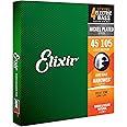 Elixir Strings Nickel Plated Steel 4-String Bass Strings w NANOWEB Coating, Extra Long Scale, Light/Medium (.045-.105)
