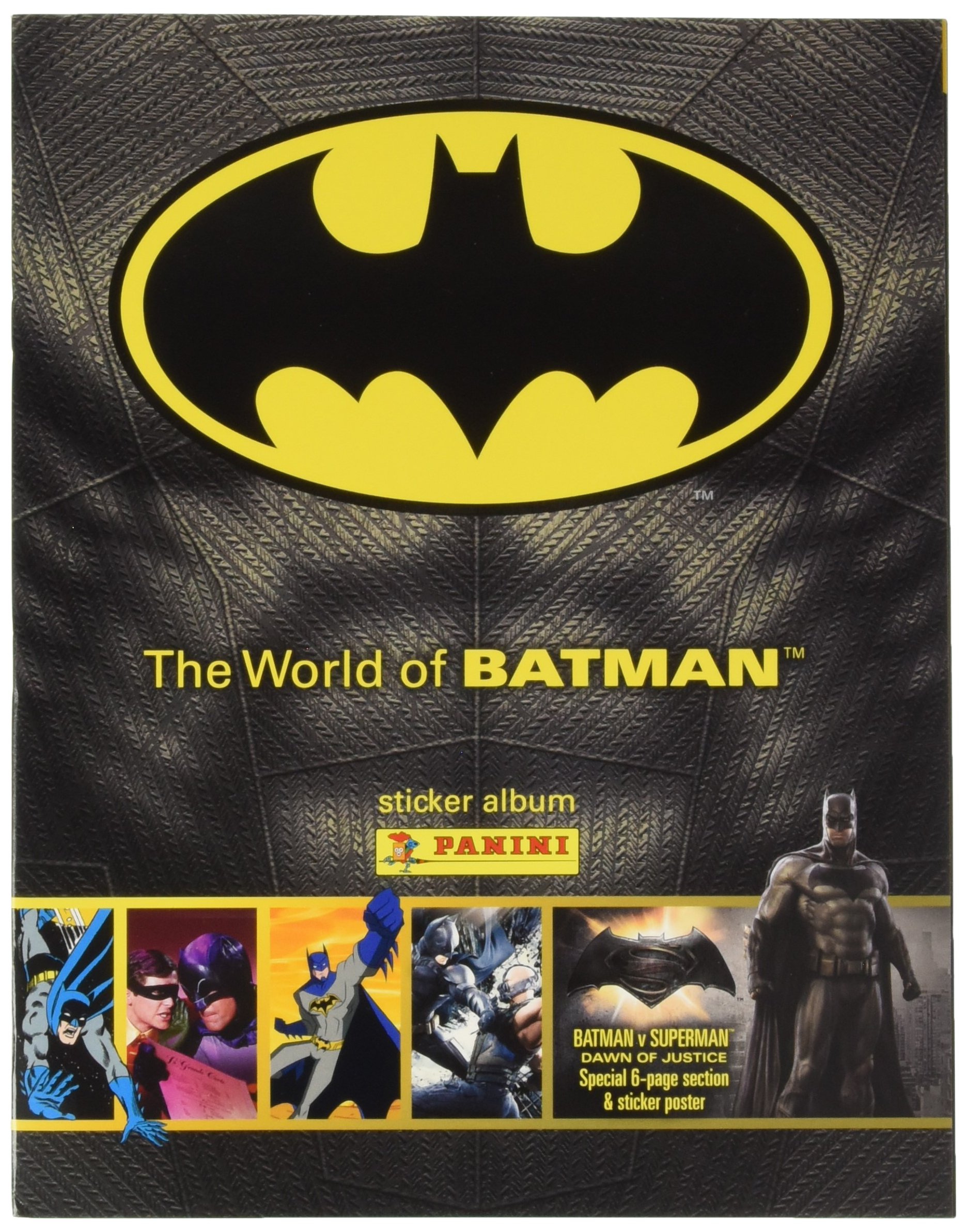 Panini The World Of Batman Sticker Collection Starter Pack - Album & 31 Stickers