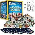 National Geographic Rock Tumbler Refill Kit – 1.36 kg of Rough Gemstones & Rocks for Tumbling Including Amethyst and Quartz –