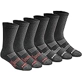 Dickies Men's HYDRO-COOL Moisture Control Crew Socks (6 Pairs)