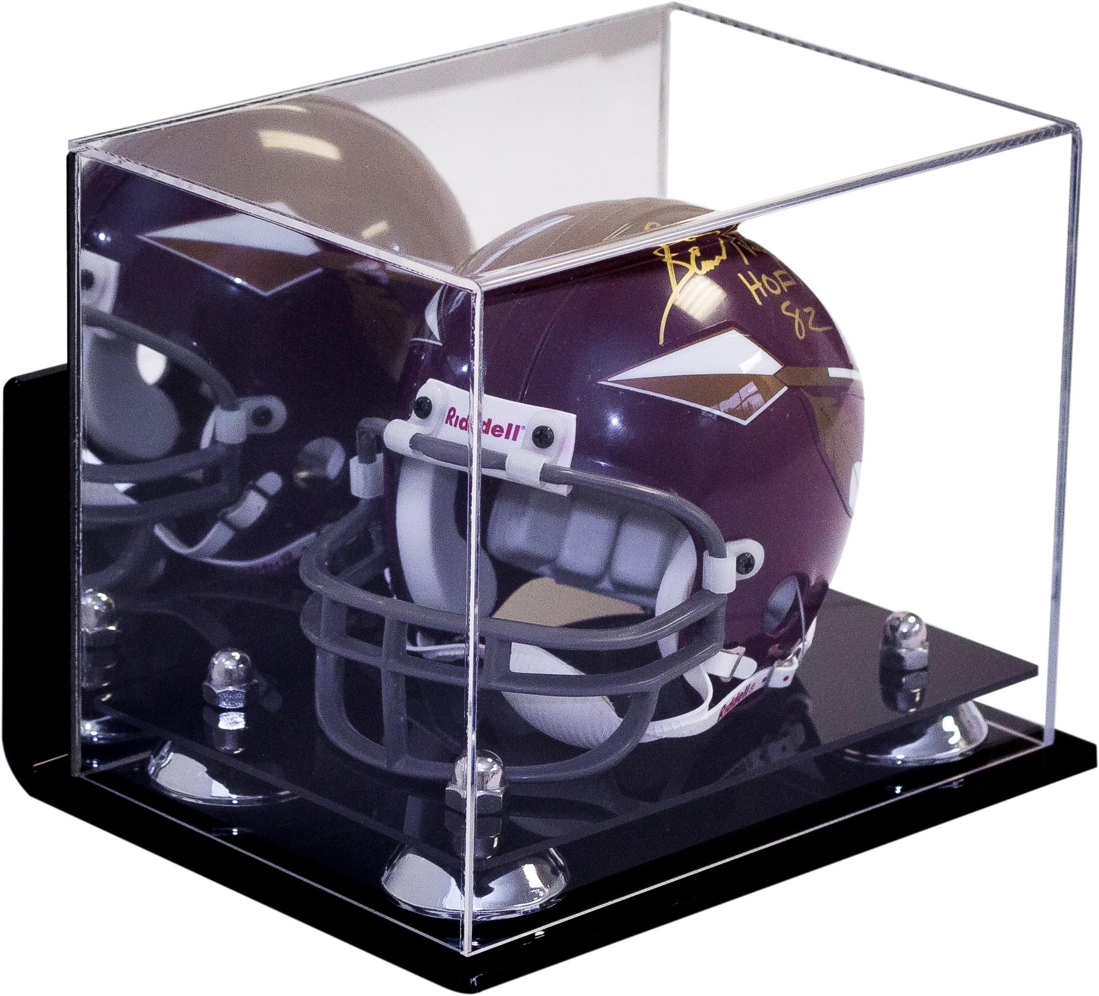 Better Display Cases Acrylic Mini - Miniature Football Helmet (not Full Size) Display Case