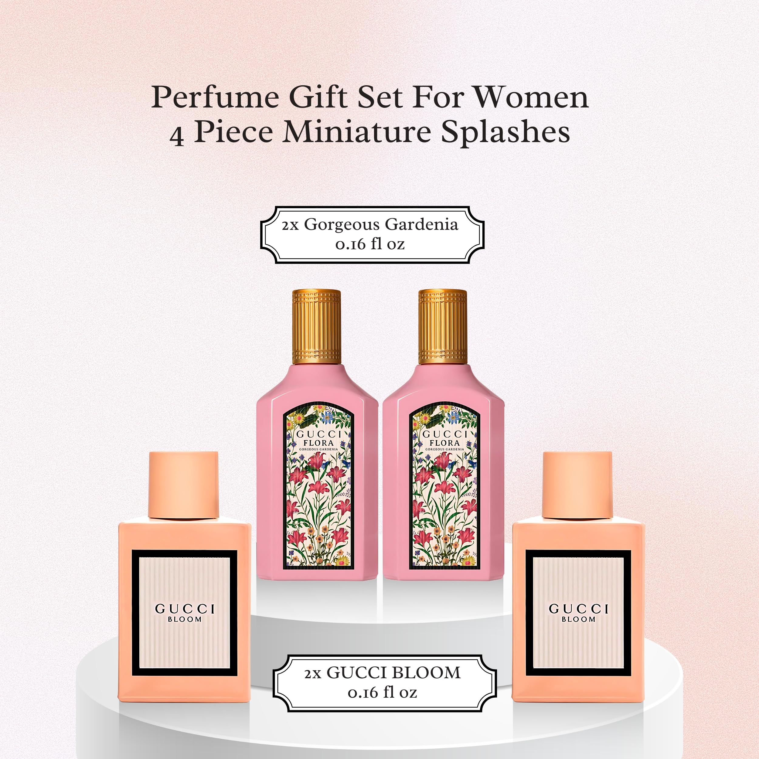 Gucci Perfume for Women Variety Fragrance Travel Splash Gift Set
