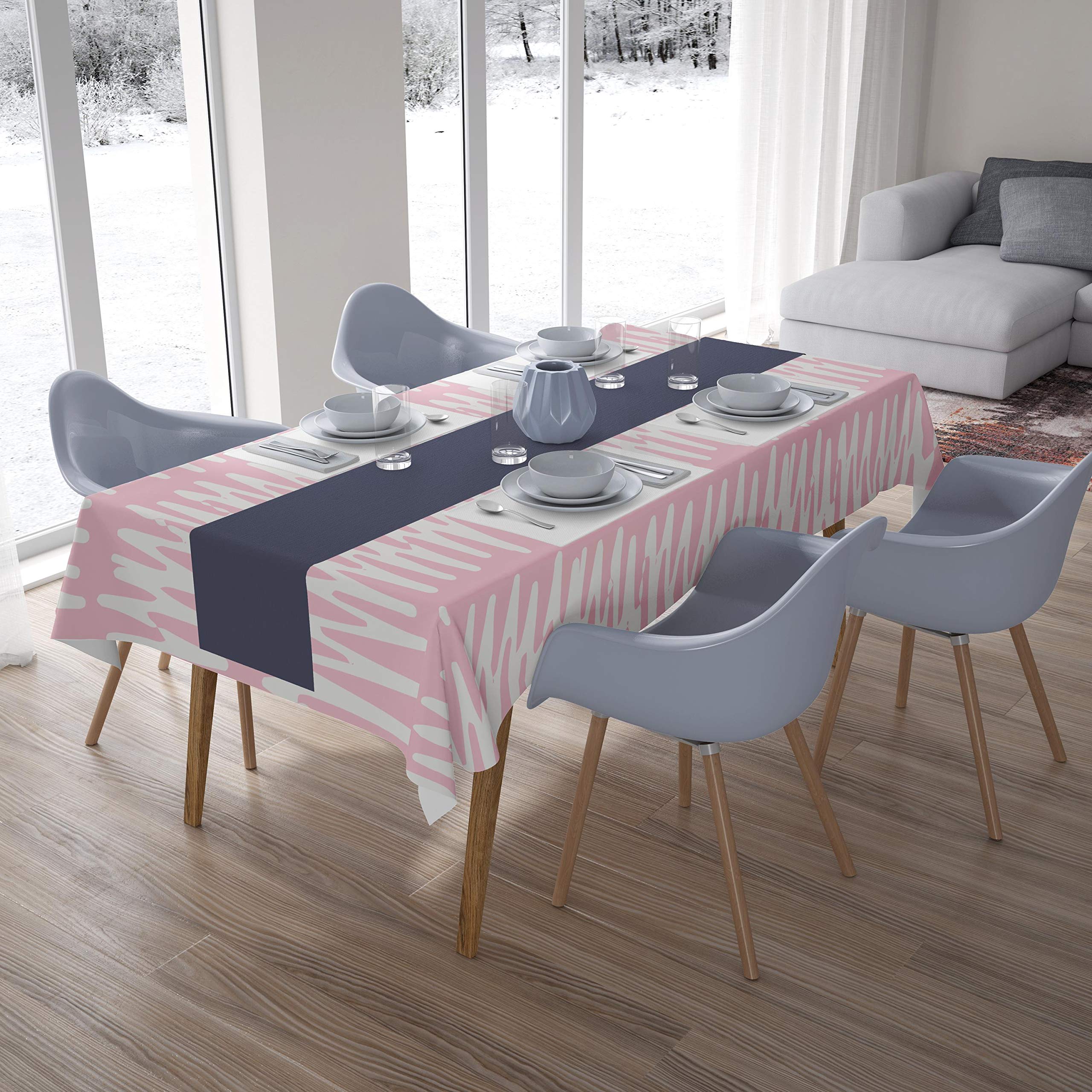 Bonamaison Kitchen Decoration, Tablecloth, Random Pattern, 140 x 200 Cm - Designed and Manufactured in Turkey