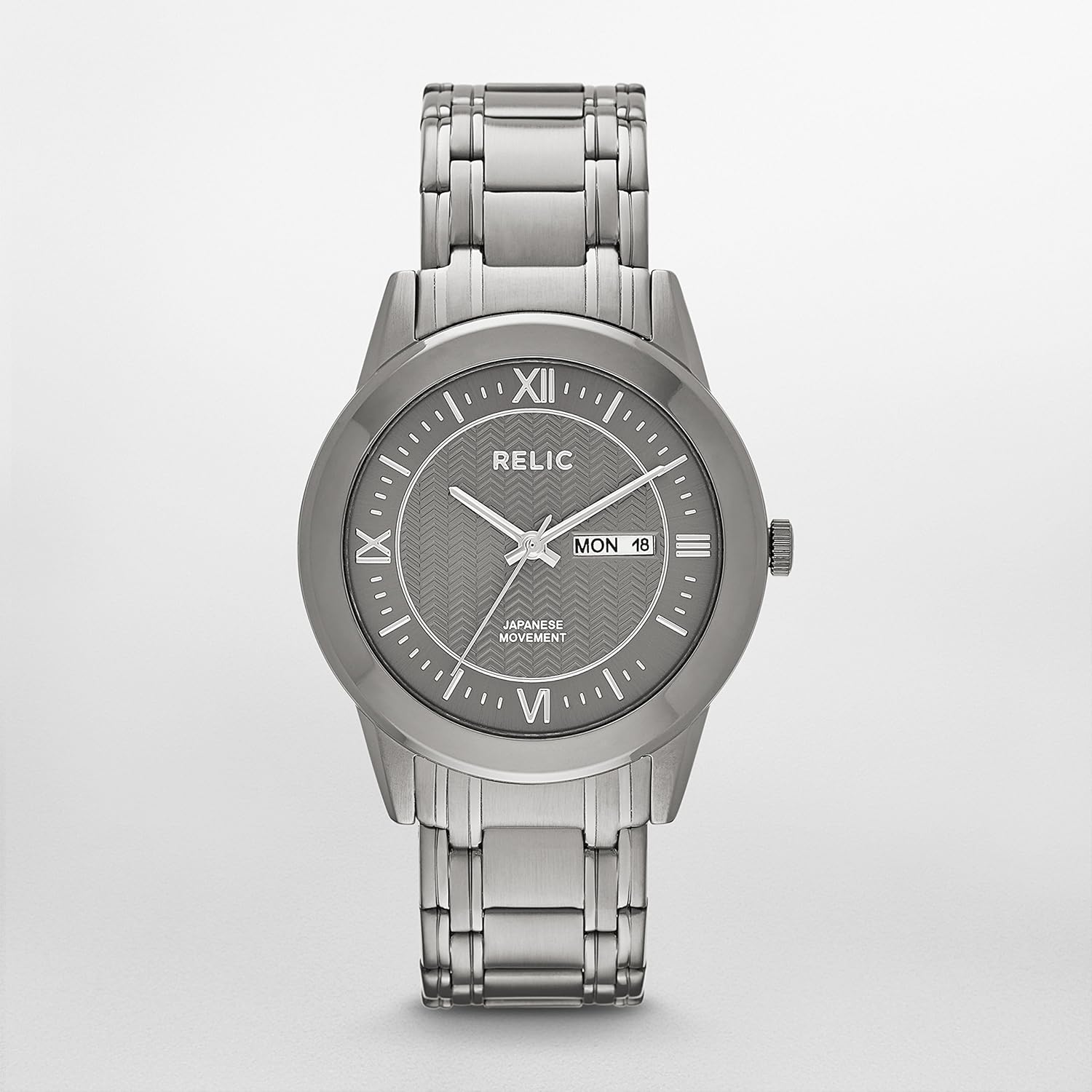 Relic Men's ZR12053 Analog Display Analog Quartz Silver Watch Amazon