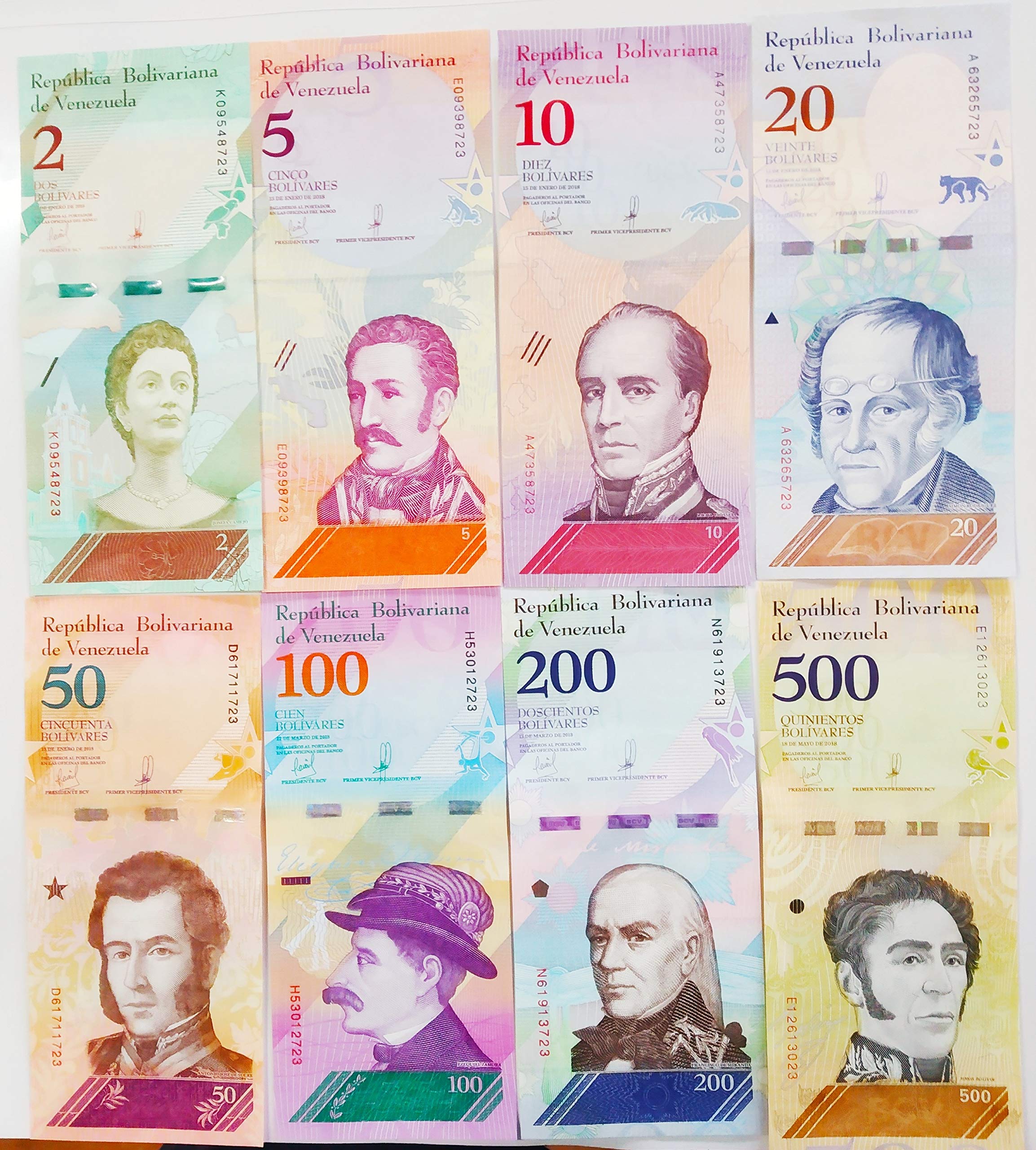 Buy novelty collections numismatic 8 venezuela legal bank notes ...
