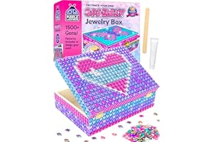 PURPLE LADYBUG DIY Mosaic Jewelry Box for Girls Craft Kits - Birthday Girls Gifts 8-12 Year Old, 10 Year Old Girl Christmas G