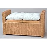 Banco de madera de pino con espacio de almacenamiento, grueso, fuerte y